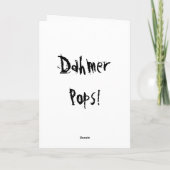 Carte d'anniversaire Jack the Ripper (Dos)