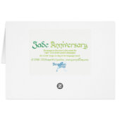 Carte d'anniversaire Jade World Word (Dos Horizontal)