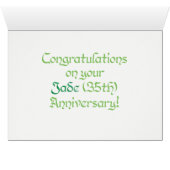 Carte d'anniversaire Jade World Word (Intérieur Horizontal (Bas))