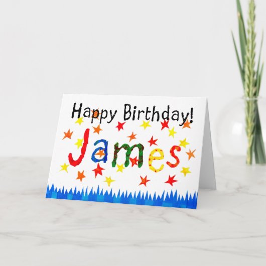 Carte d'anniversaire "James" (Devant)
