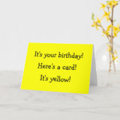 Carte d'anniversaire jaune (Fleur jaune)