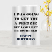 Carte d'anniversaire - JE VAIS... (Fleur jaune)