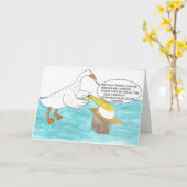 CARTE D'ANNIVERSAIRE JÉALOUS GOOSE (Fleur jaune)