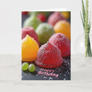 Carte d'anniversaire Jelly sucrée