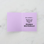 Carte d'anniversaire (Joke) Pourquoi êtes-vous le  (Intérieur)