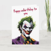 carte d'anniversaire joker (Devant)