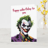 carte d'anniversaire joker (Fleur jaune)