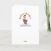 Carte d'anniversaire jouante au golf (Dos)