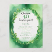 carte d'anniversaire jour de la saint patrick aqua (Devant)