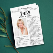 Carte d'anniversaire Journal 1955