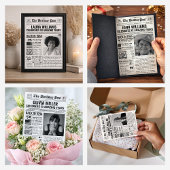 Carte d'anniversaire journal personnalisée 2013, T