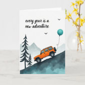 Carte d'anniversaire Journey (Fleur jaune)