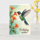 Carte d'anniversaire Joyau Vibrant (Fleur jaune)