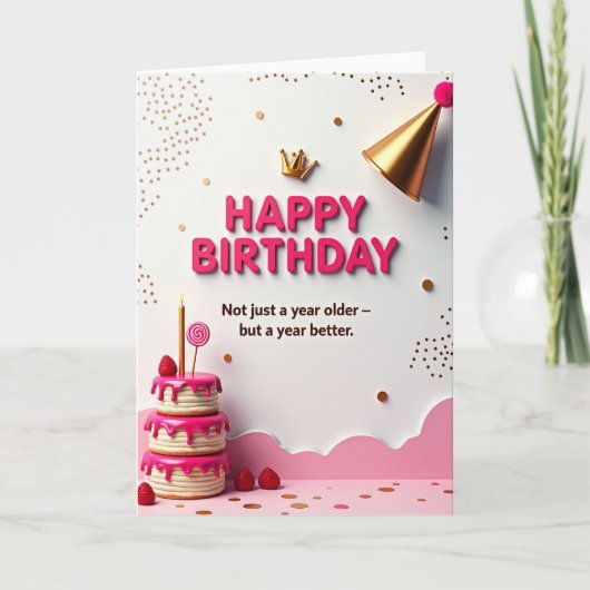 Carte d'anniversaire joyeuse (Devant)