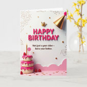 Carte d'anniversaire joyeuse (Fleur jaune)