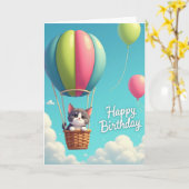 Carte d'anniversaire joyeuse (Fleur jaune)