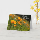 Carte d'Anniversaire joyeuse (Fleur jaune)