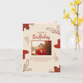 carte d'anniversaire joyeuse (Fleur jaune)