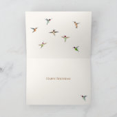 Carte d'anniversaire joyeuse aux colibris (Intérieur)