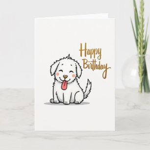 Carte d'anniversaire joyeuse avec sourire