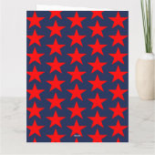 Carte d'anniversaire joyeuse bleue et rouge (Dos)