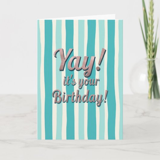 Carte d'anniversaire Joyeuse Brillante (Devant)