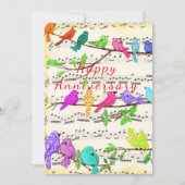 Carte d'anniversaire joyeuse Colorful Musical mign (Devant)
