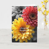 Carte d'anniversaire Joyeuse Daisy (Fleur jaune)