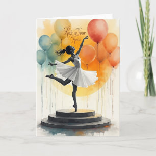Carte d'anniversaire Joyeuse Danseuse