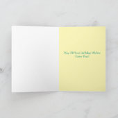 Carte d'anniversaire joyeuse de la libellule artis (Intérieur)