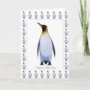Carte d'anniversaire joyeuse de Penguin