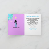 Carte d'anniversaire joyeuse de Soeur Africaine Am (Intérieur)