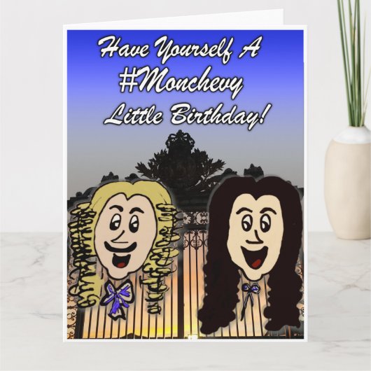 Carte d'anniversaire joyeuse de Versailles dessin (Devant)