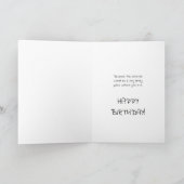 Carte d'anniversaire joyeuse espace sentimental (Intérieur)