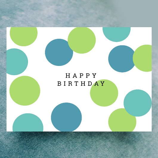 Carte d'anniversaire joyeuse et colorée vierge