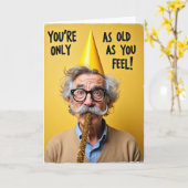 Carte d'anniversaire joyeuse et intemporelle (Fleur jaune)