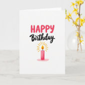 Carte d'anniversaire joyeuse et lumineuse (Fleur jaune)
