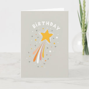 Carte d'anniversaire Joyeuse Étoile Éclatée