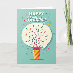Carte d'anniversaire Joyeuse Explosion