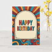 Carte d'anniversaire Joyeuse Explosion de Soleil (Fleur jaune)