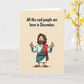 Carte d'anniversaire Joyeuse Figure (Fleur jaune)