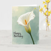 Carte d'anniversaire Joyeuse Fleur Misty (Fleur jaune)