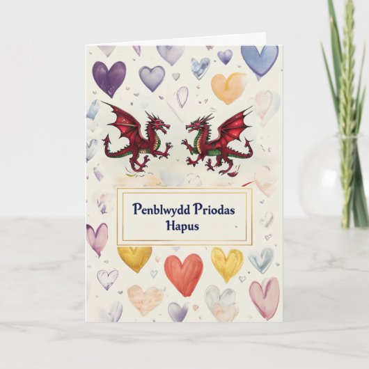 Carte d'anniversaire joyeuse galloise (Devant)