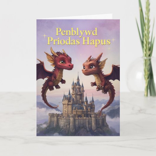 Carte d'anniversaire joyeuse galloise (Devant)