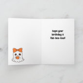 Carte d'anniversaire joyeuse Halloween (Intérieur)