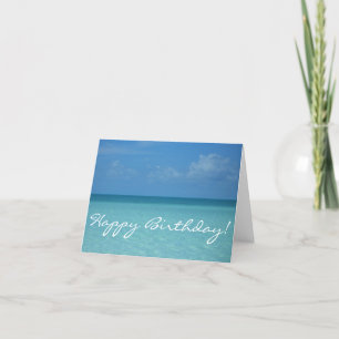 Carte d'anniversaire joyeuse Horizon Caraïbes