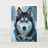 Carte d'anniversaire joyeuse Loup Animal