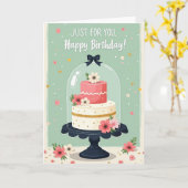 Carte d'anniversaire Joyeuse Menthe (Fleur jaune)