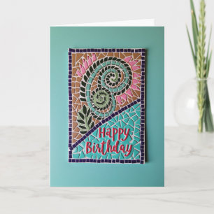 Carte d'anniversaire Joyeuse Mosaïque