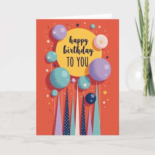 Carte d'anniversaire Joyeuse Orb (Devant)